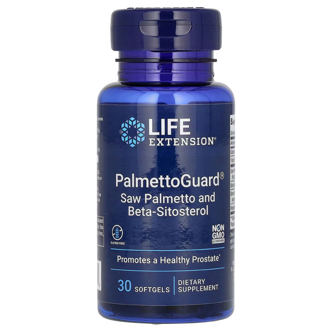 Life Extension Ultra Prostate Formula PalmettoGuard Saw Palmetto and Beta-Sitosterol 30/60 Softgels
