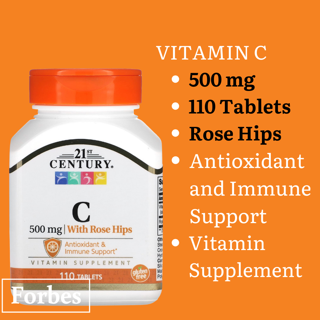 21st Century Vitamin C 250mg 500mg 1000mg 60–110 Tablets Immune Antioxidant Support with Rose Hips