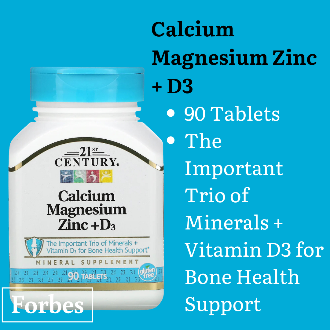 21st Century Zinc Magnesium Calcium D3 B6 C Citrate Chewable Cherry 50mg 250mg 90 60 110 Tablets
