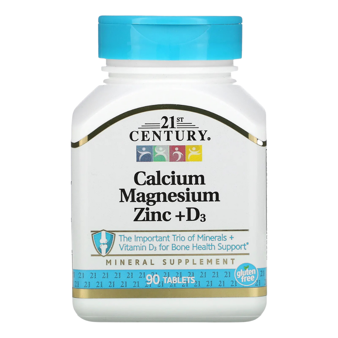 21st Century Zinc Magnesium Calcium D3 B6 C Citrate Chewable Cherry 50mg 250mg 90 60 110 Tablets