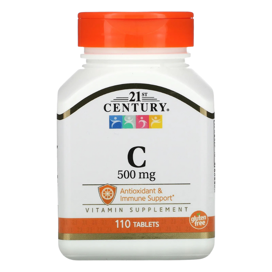 21st Century Vitamin C 250mg 500mg 1000mg 60–110 Tablets Immune Antioxidant Support with Rose Hips