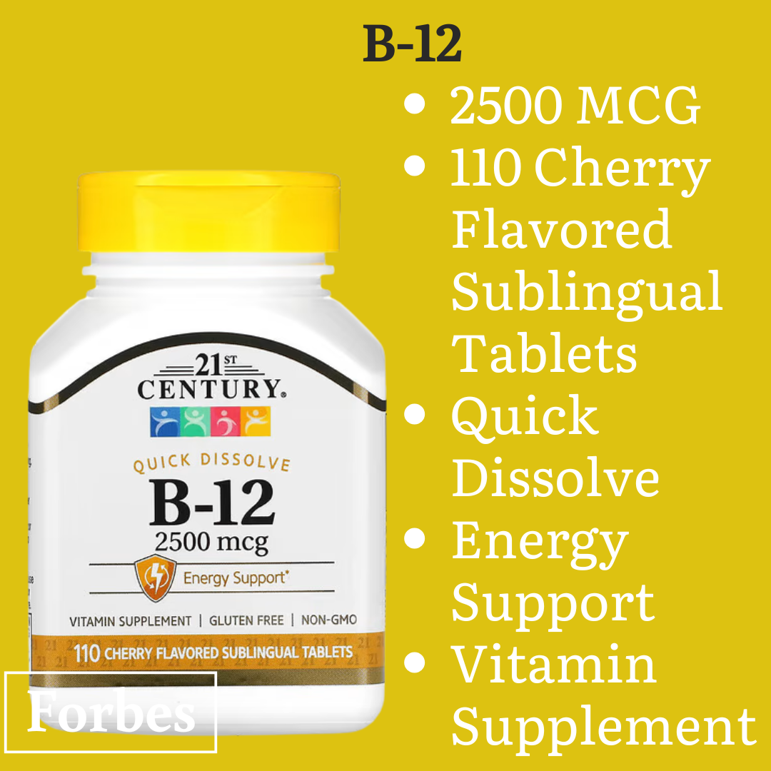 21st Century Vitamin B Complex B-12 B-6 & Stress Support – Energy / Nerve & Immune Health Formulas