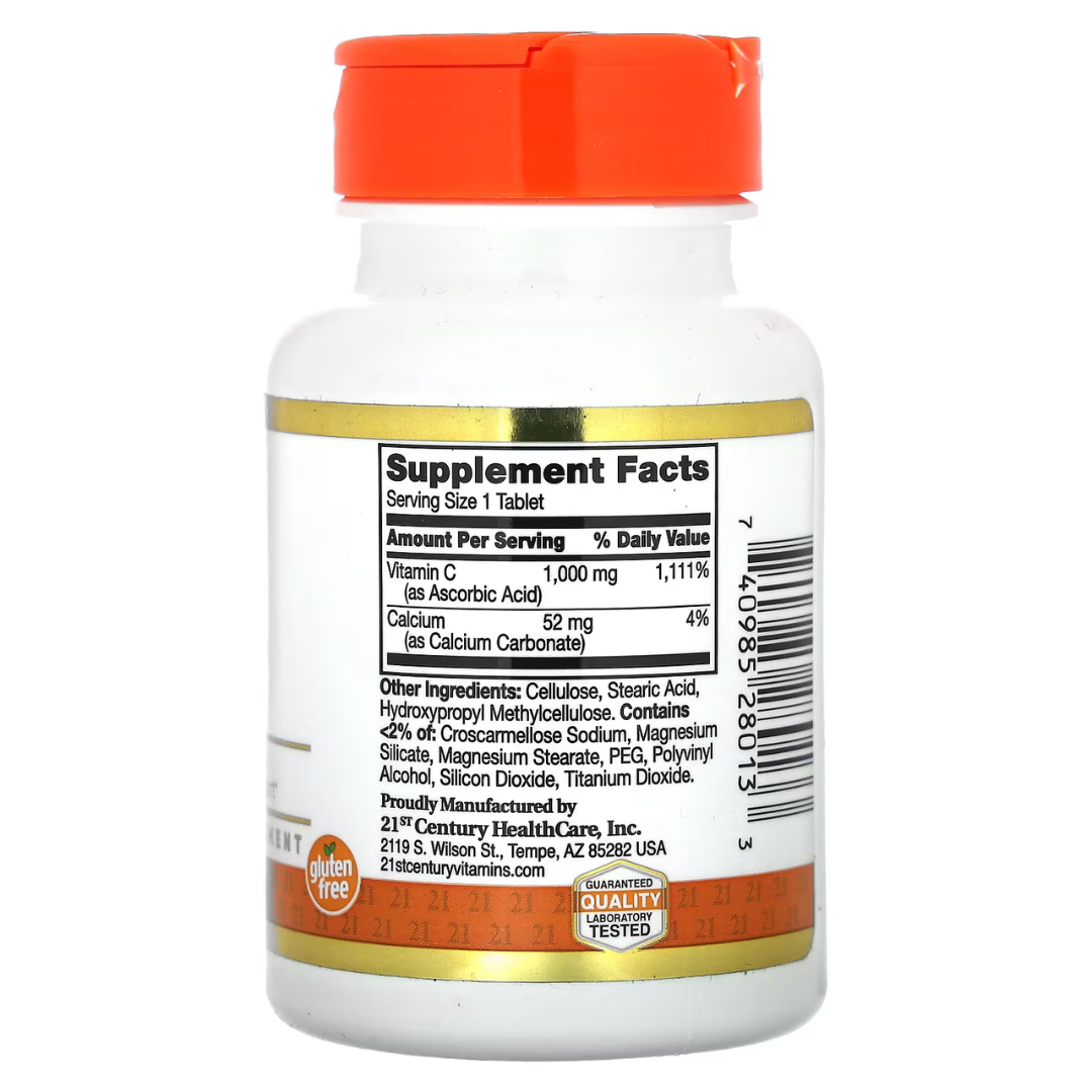 21st Century Vitamin C 250mg 500mg 1000mg 60–110 Tablets Immune Antioxidant Support with Rose Hips