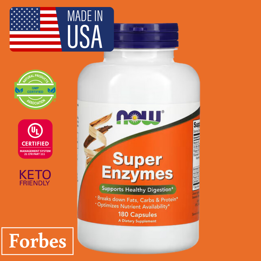 NOW Foods Super Enzymes 180 / 90 Capsules