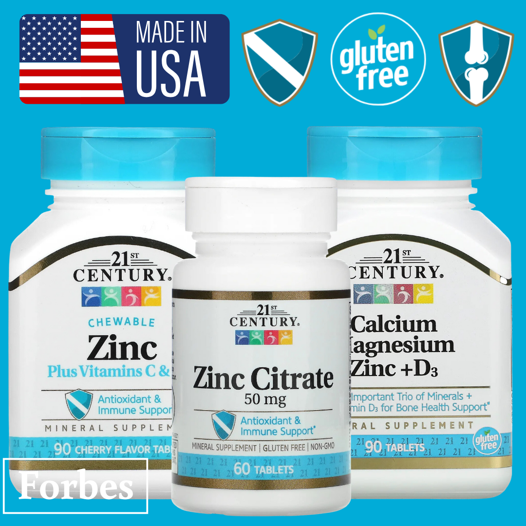 21st Century Zinc Magnesium Calcium D3 B6 C Citrate Chewable Cherry 50mg 250mg 90 60 110 Tablets