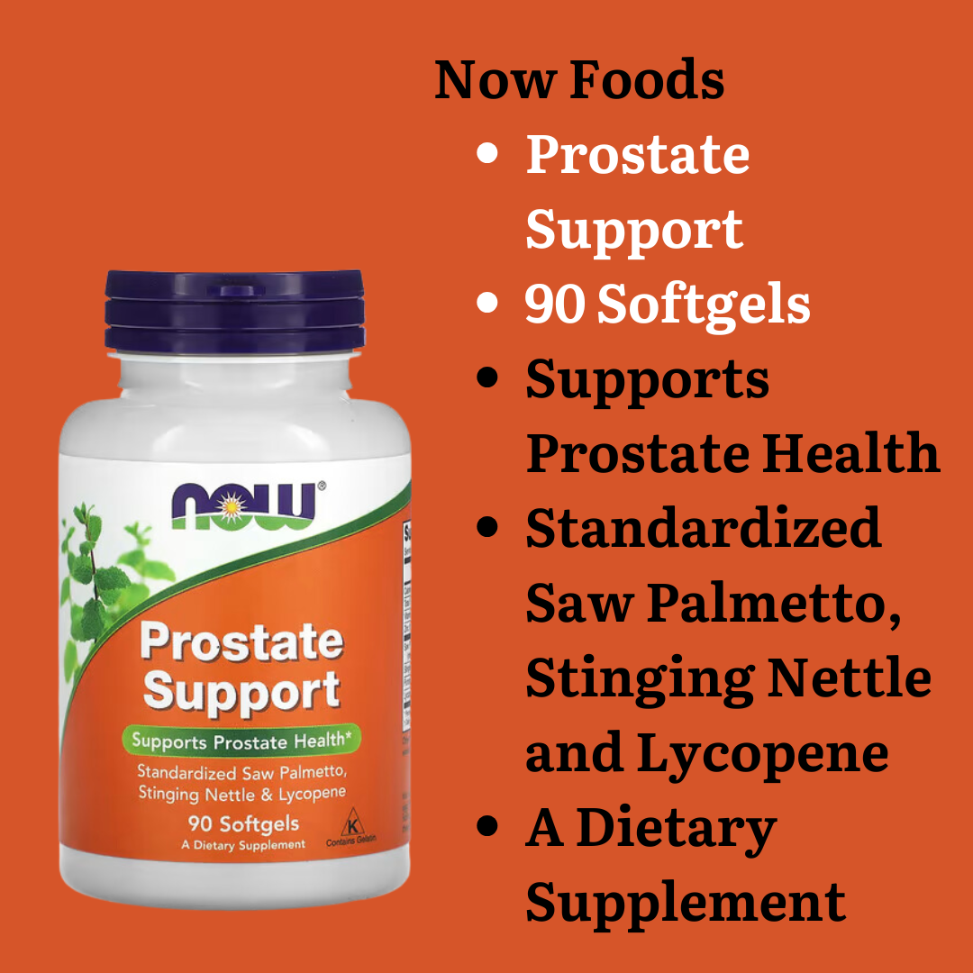 NOW Foods Saw Palmetto & Prostate Health Supplements Softgels & Veg Capsules for Men