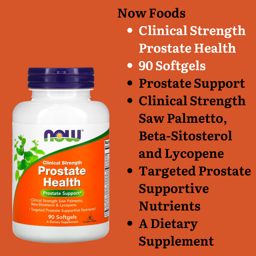 NOW Foods Saw Palmetto Extract / Clinical Strength Prostate Men's Health 550 mg 320 mg 90/250 Veggie Softgels / Prostate Support 90 Softgels