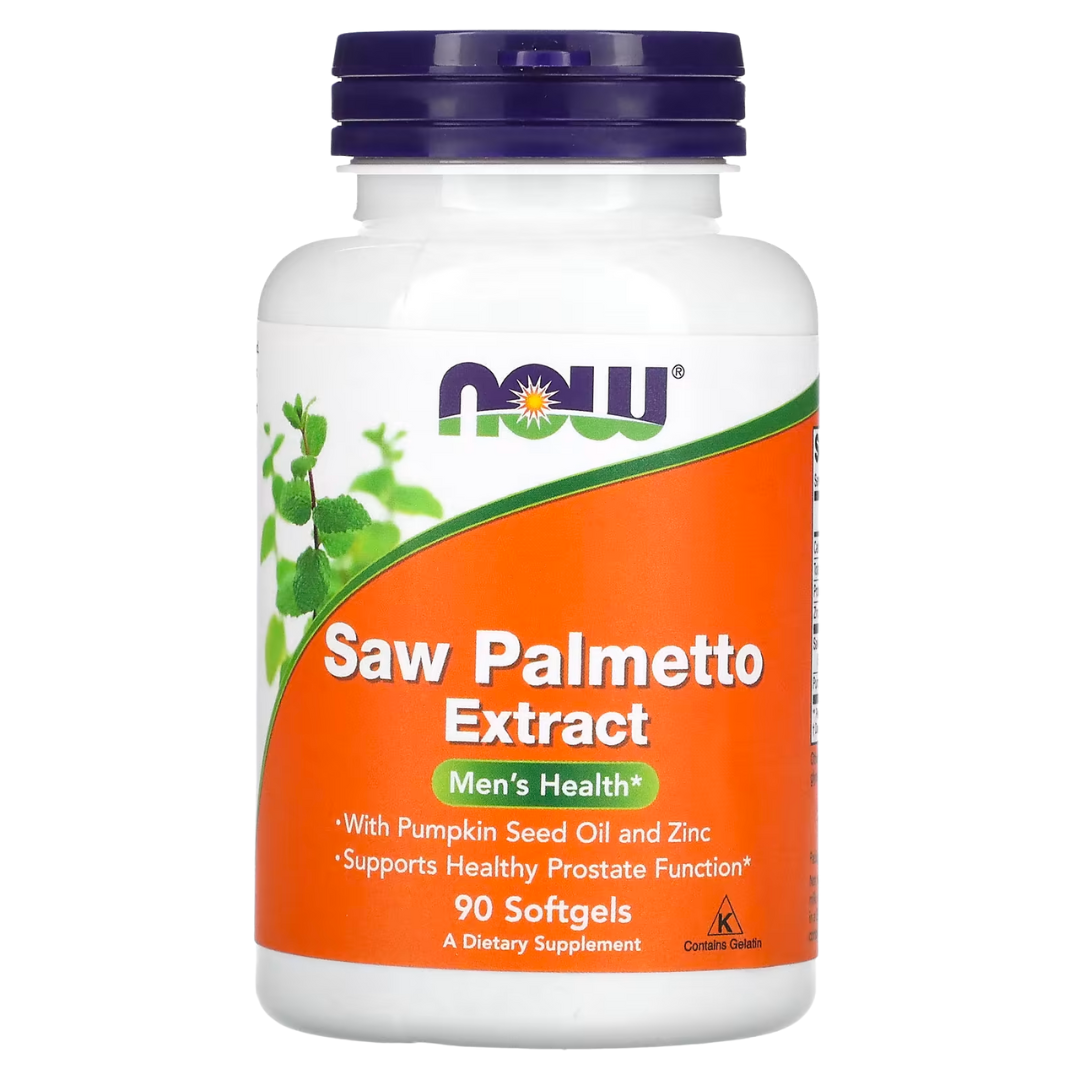 NOW Foods Saw Palmetto & Prostate Health Supplements Softgels & Veg Capsules for Men