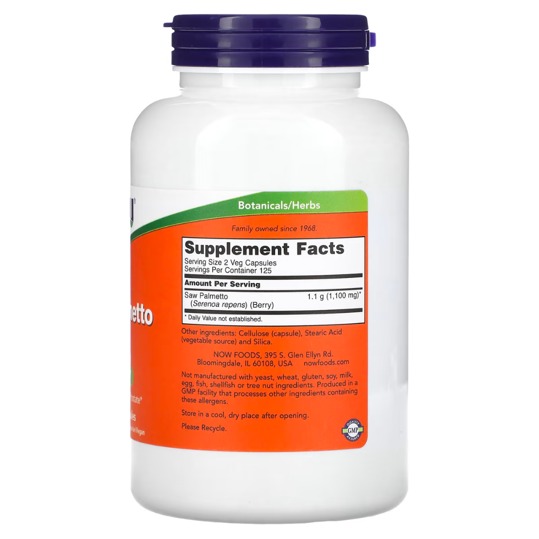 NOW Foods Saw Palmetto & Prostate Health Supplements Softgels & Veg Capsules for Men