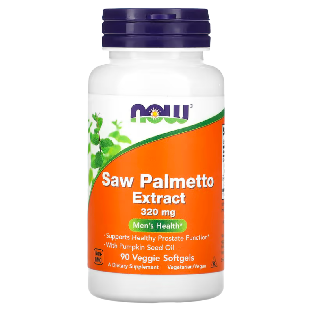 NOW Foods Saw Palmetto & Prostate Health Supplements Softgels & Veg Capsules for Men