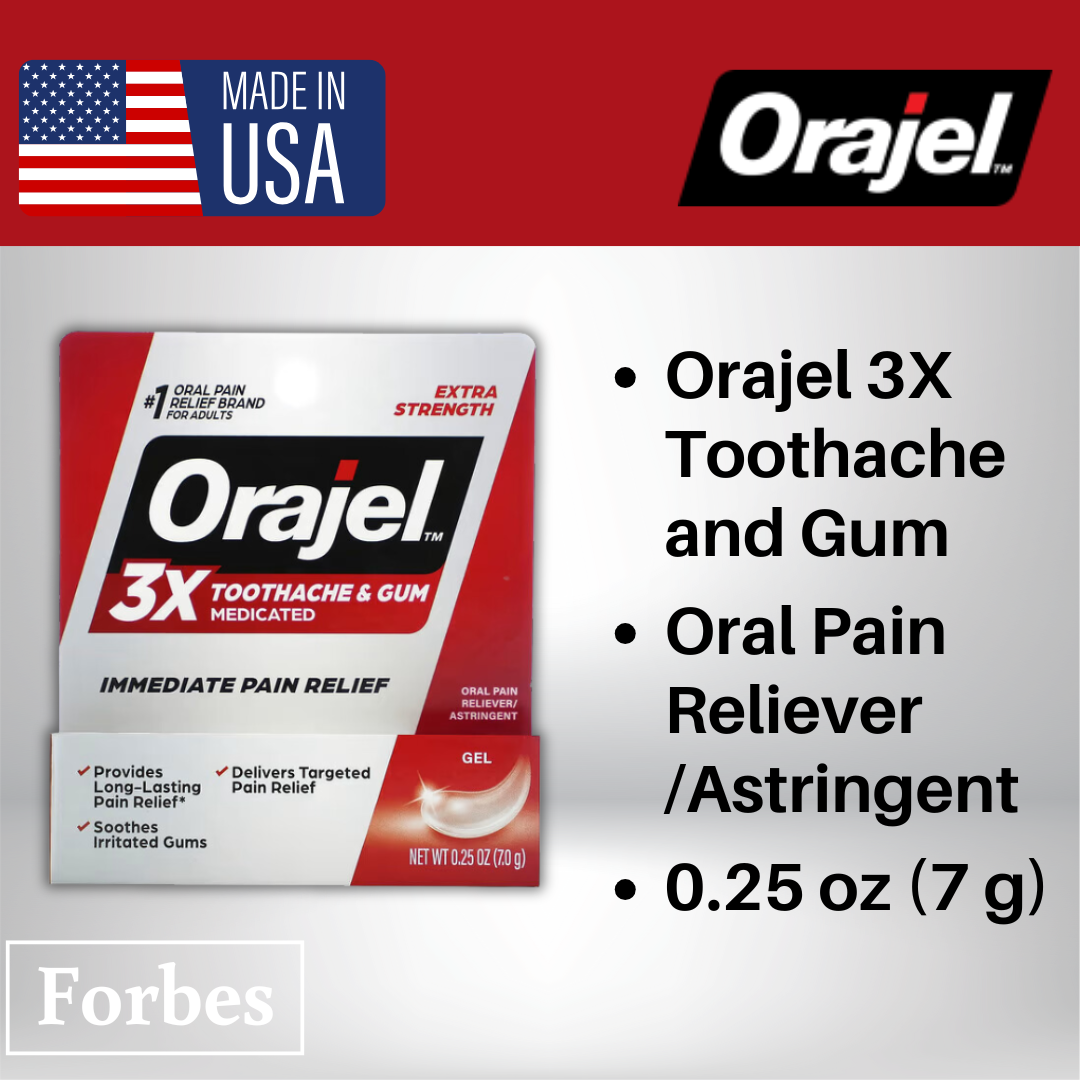 Orajel Extra Strength 3X Medicated Gel for Toothache, Gum & Mouth Sores | Cold Sore Treatment