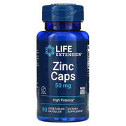 Life Extension Zinc Caps – High Potency 50 mg 90 Veg Capsules for Immune Support & Overall Health