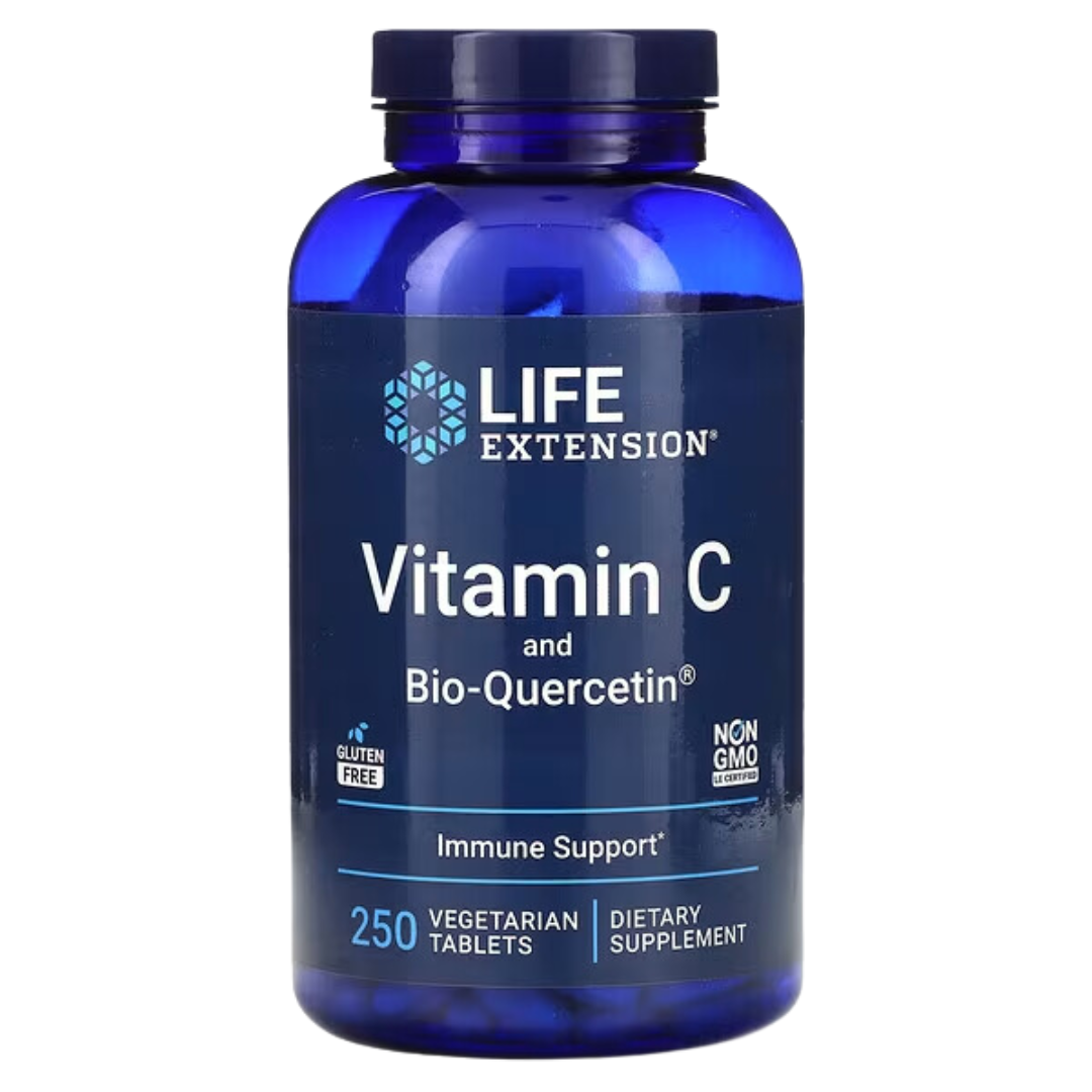 Life Extension Vitamin C and Bio - Quercetin 250 Vegetarian Tablets