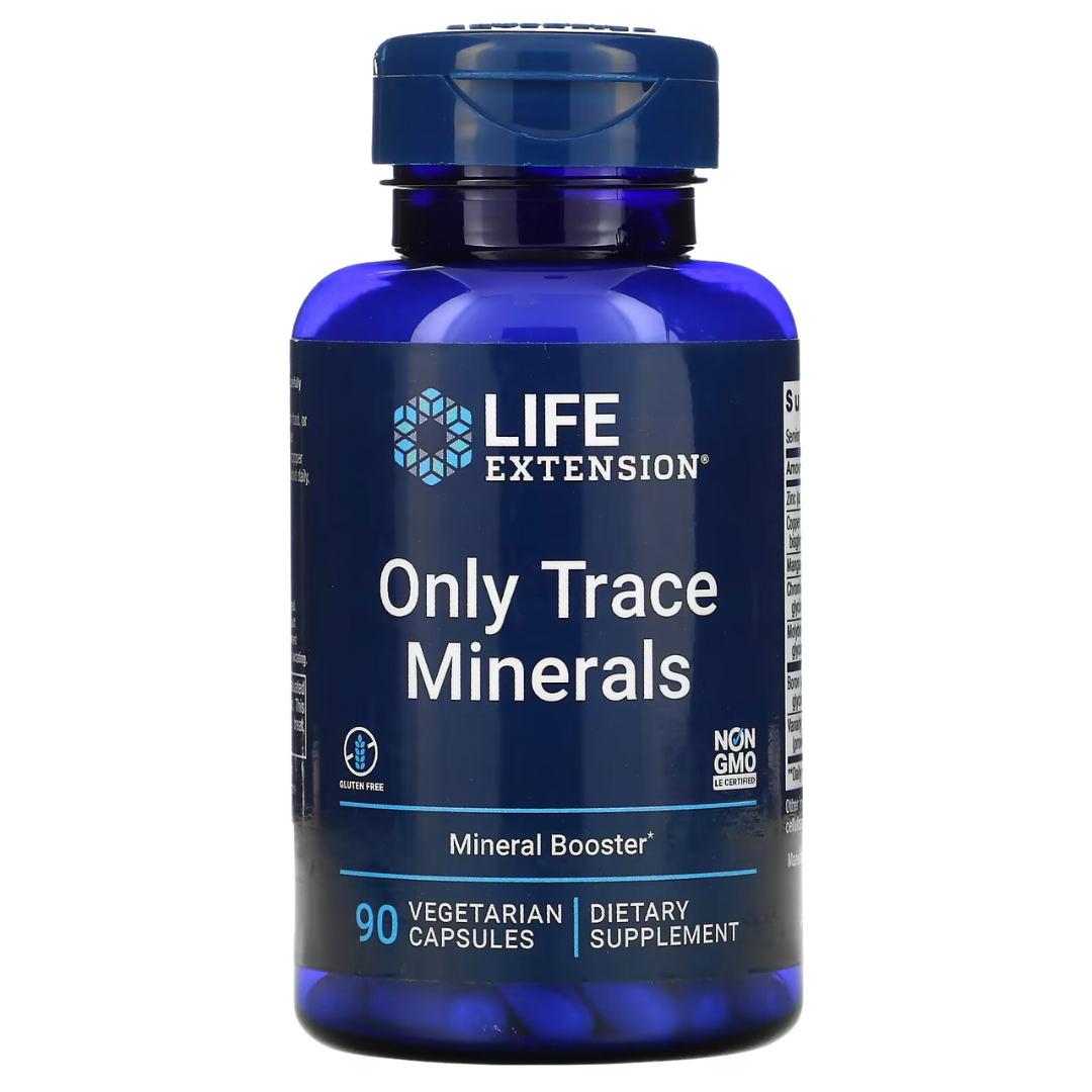 Life Extension Only Trace Minerals – 90 Veg Capsules for Essential Mineral Support & Overall Health