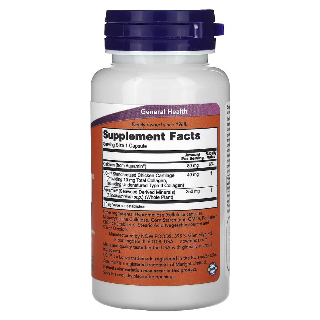 NOW Foods UC-II Joint Health BioCell Collagen Type II 60–120 Caps Mobility Flexibility Support