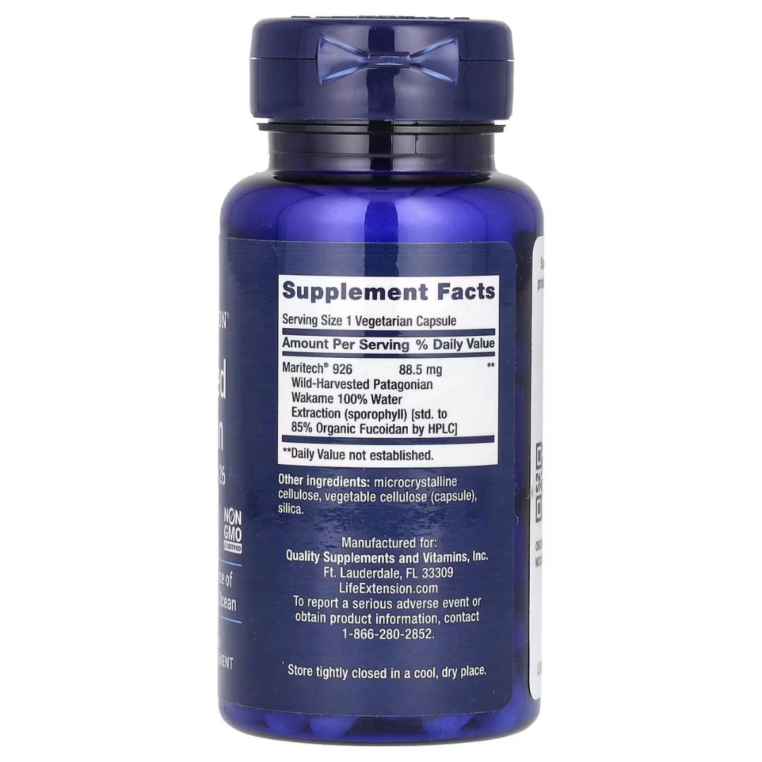 Life Extension Optimized Fucoidan with Maritech 926 – 60 Veg Capsules for Immune & Cellular Health