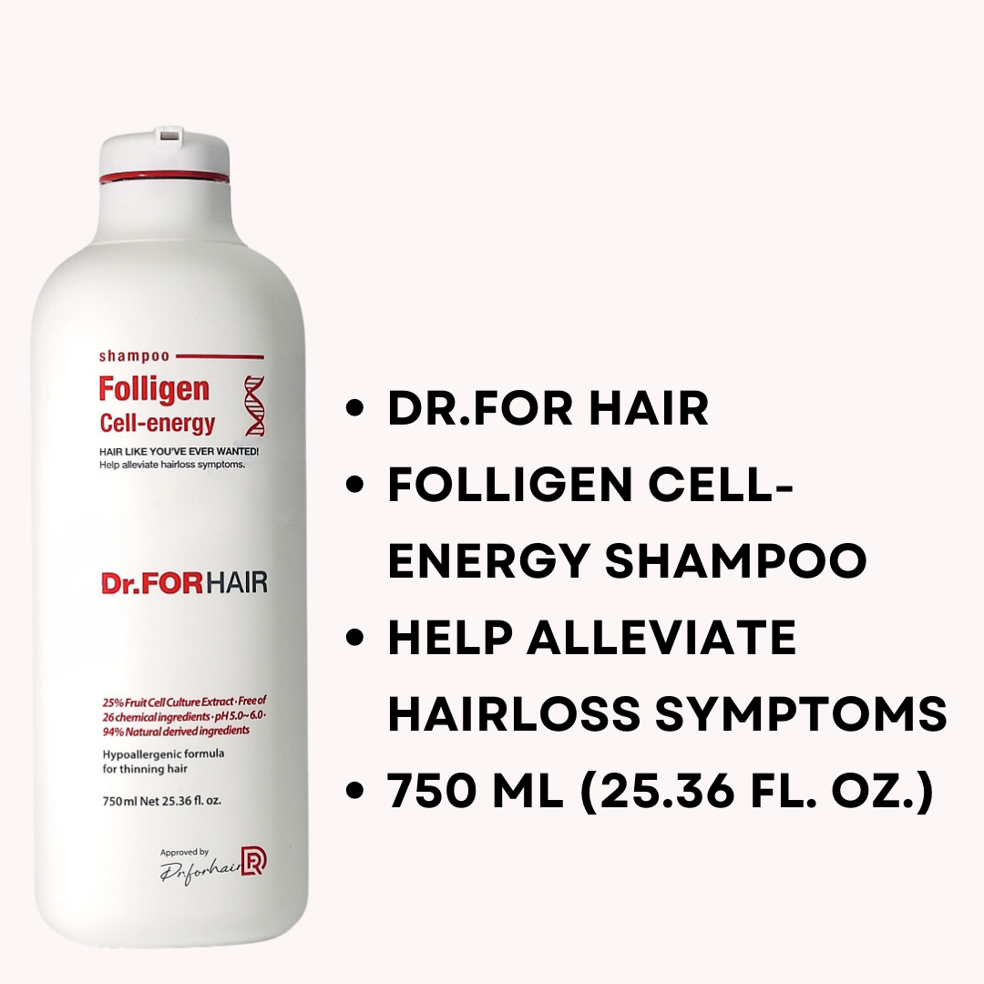 Dr. For Hair Cell Energy Shampoo 100ml & 750ml – Hair Growth & Scalp Care