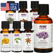 Now Foods Essential Oils Lavender Peppermint Frankincense Lemon Eucalyptus Cedarwood Citronella Lemongrass 1/2/4 floz 10/30/59/118ml