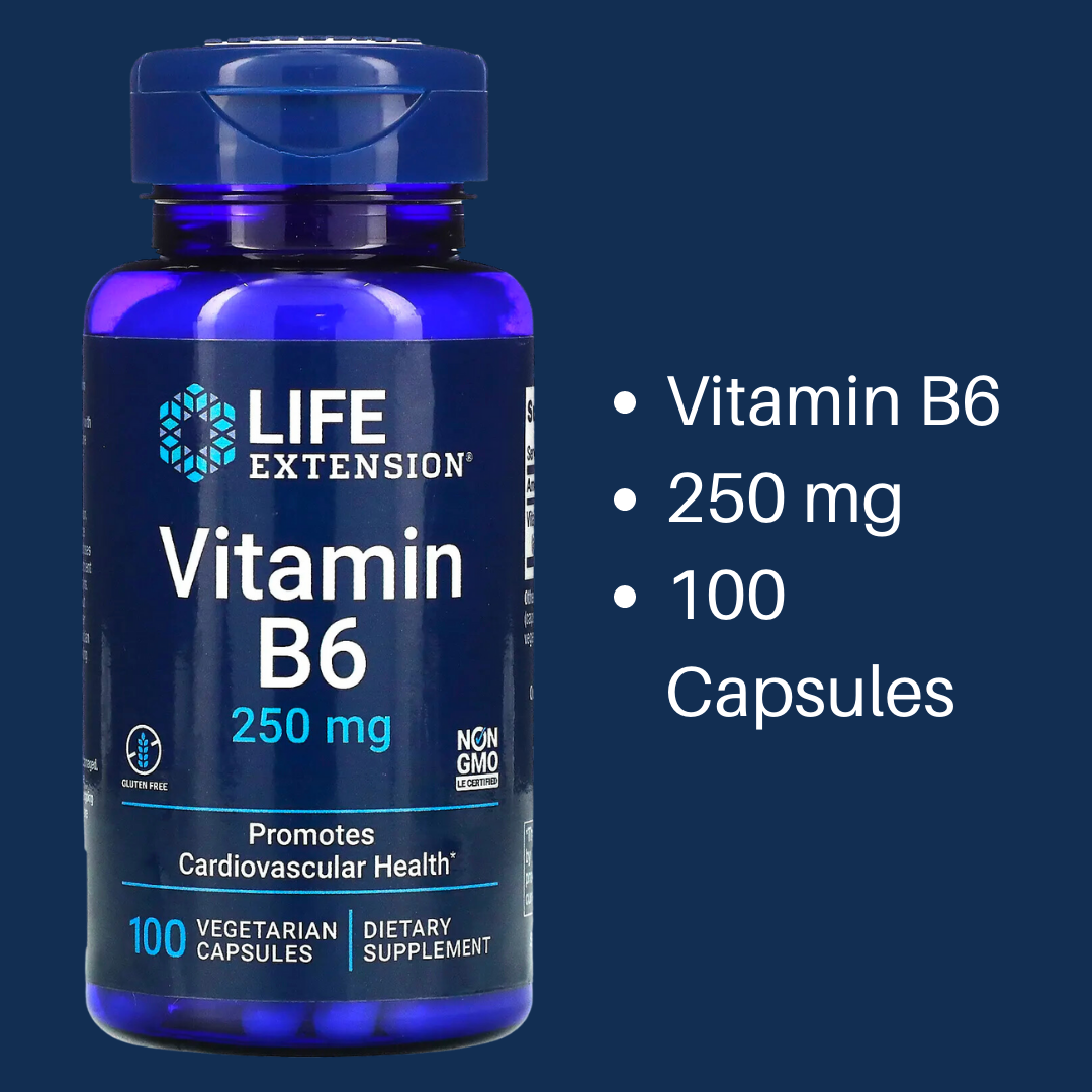 Life Extension BioActive B6 B12 Complete B-Complex B3 Niacin No Flush BioActive Folate & Vitamin B12 60/90 Vegetarian Capsules