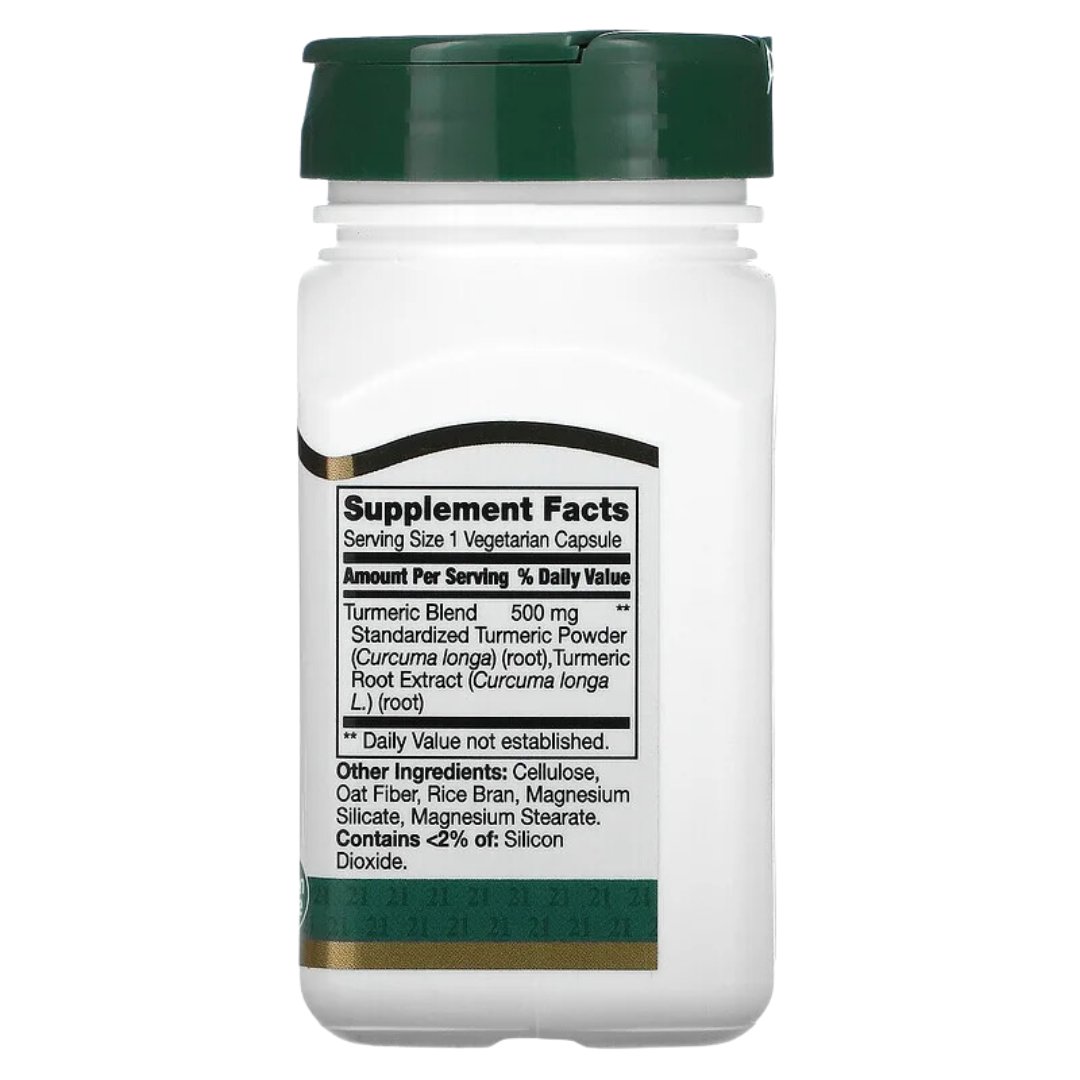 21st Century Turmeric Complex 500mg 60 Veg Capsules Joint Antioxidant and Inflammation Support