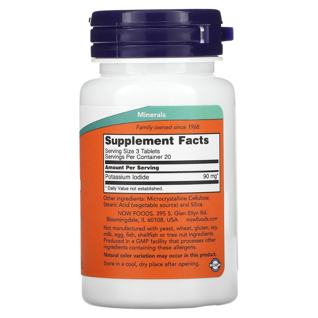 NOW Foods Potassium Iodide 30 mg 60 Tablets