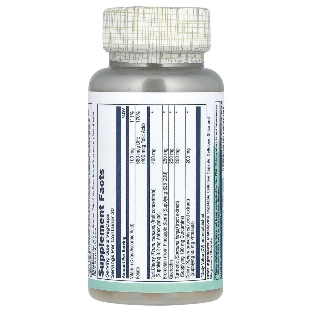Solaray Total Cleanse Uric Acid Support Supplement 60 Vegan Capsules for Detox and Joint Health