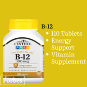 21st Century Vitamin B Complex B-12  B-6 & Stress Support – Energy / Nerve & Immune Health Formulas