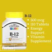 21st Century Vitamin B Complex B-12  B-6 & Stress Support – Energy / Nerve & Immune Health Formulas