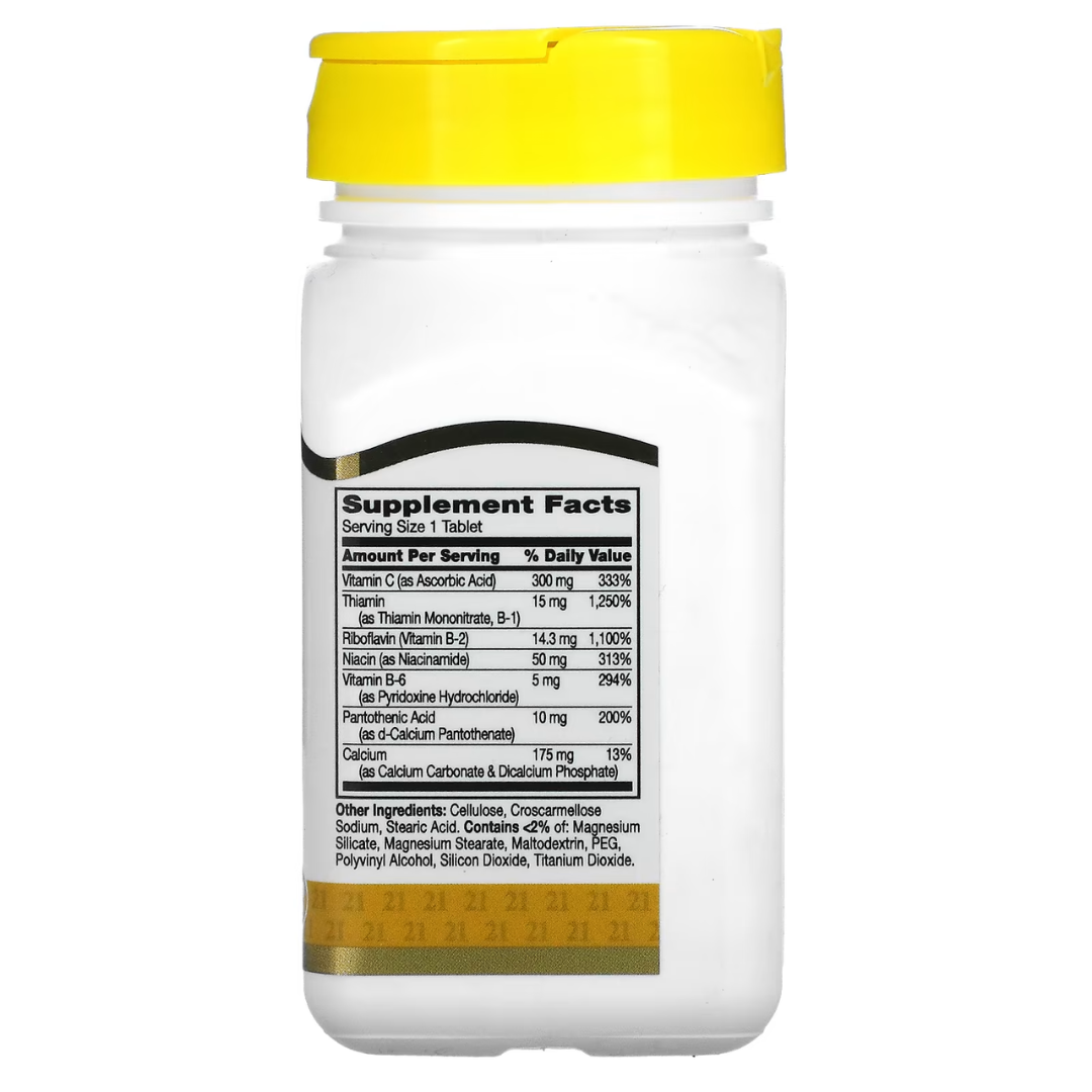 21st Century B Vitamins B12 B6 B Complex Stress B with Zinc Vit C 100-110 Tablets High Potency Daily