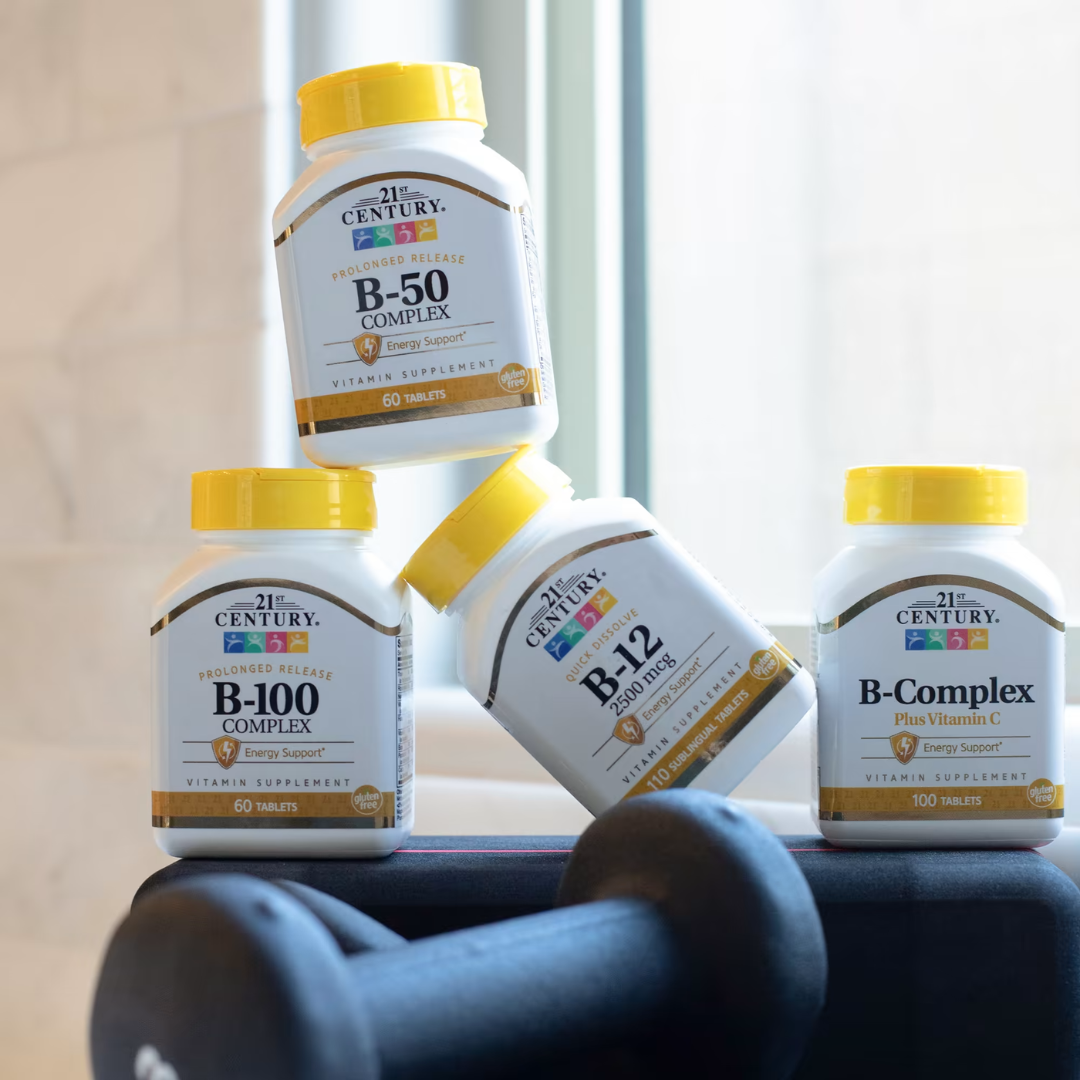 21st Century B Vitamins B12 B6 B Complex Stress B with Zinc Vit C 100-110 Tablets High Potency Daily