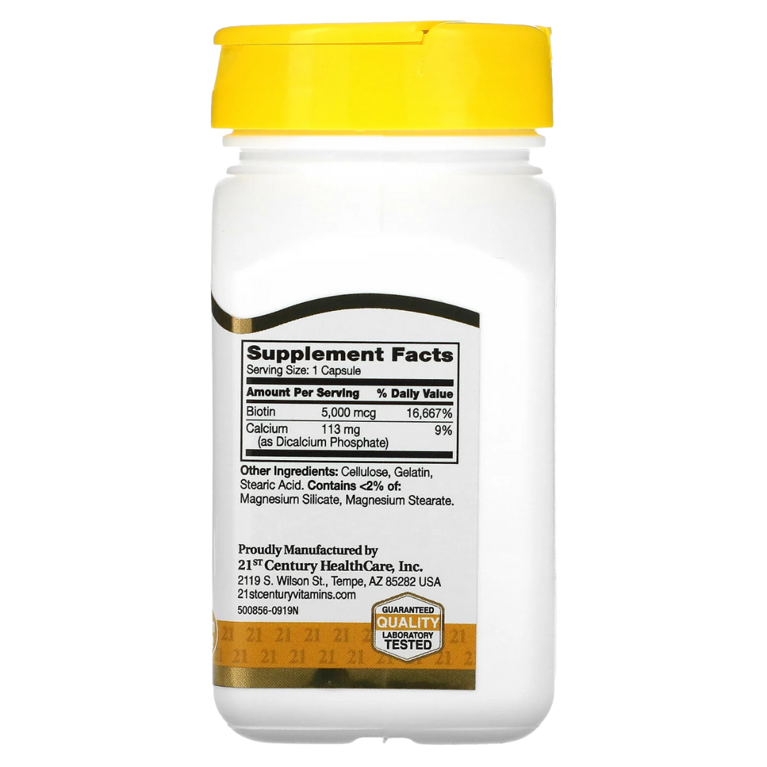 21st Century Biotin 5000 mcg 110 Capsules / 10000 mcg 120 Tablets