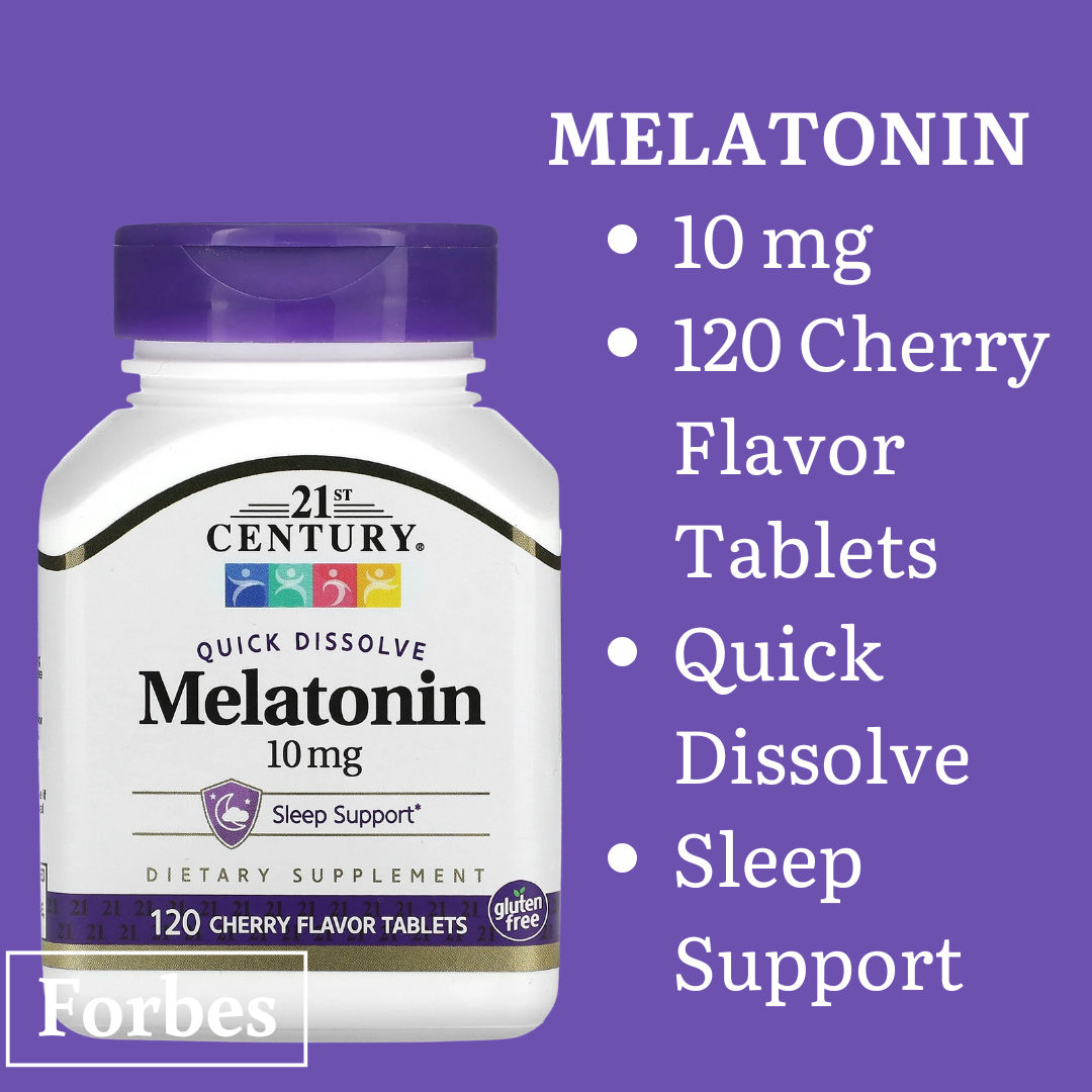 21ST CENTURY Melatonin 3mg 5mg 10mg 90 - 120 Tablets Sleep Support with Quick Dissolve Cherry Option