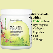 California Gold Nutrition CollagenUP Marine Hydrolyzed Collagen + Hyaluronic Acid + Vitamin C Unflavored 7.26 oz (206 g) California Gold Nutrition Hydrolyzed Marine Collagen Peptides Unflavored 7.05 oz (200 g) Road Matcha Collagen 8 ox (227 g)