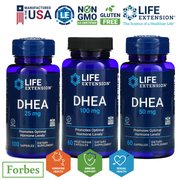 Life Extension DHEA 100mg 50mg 25mg 60 100 Vegetarian Capsules Dehydroepiandrosterone