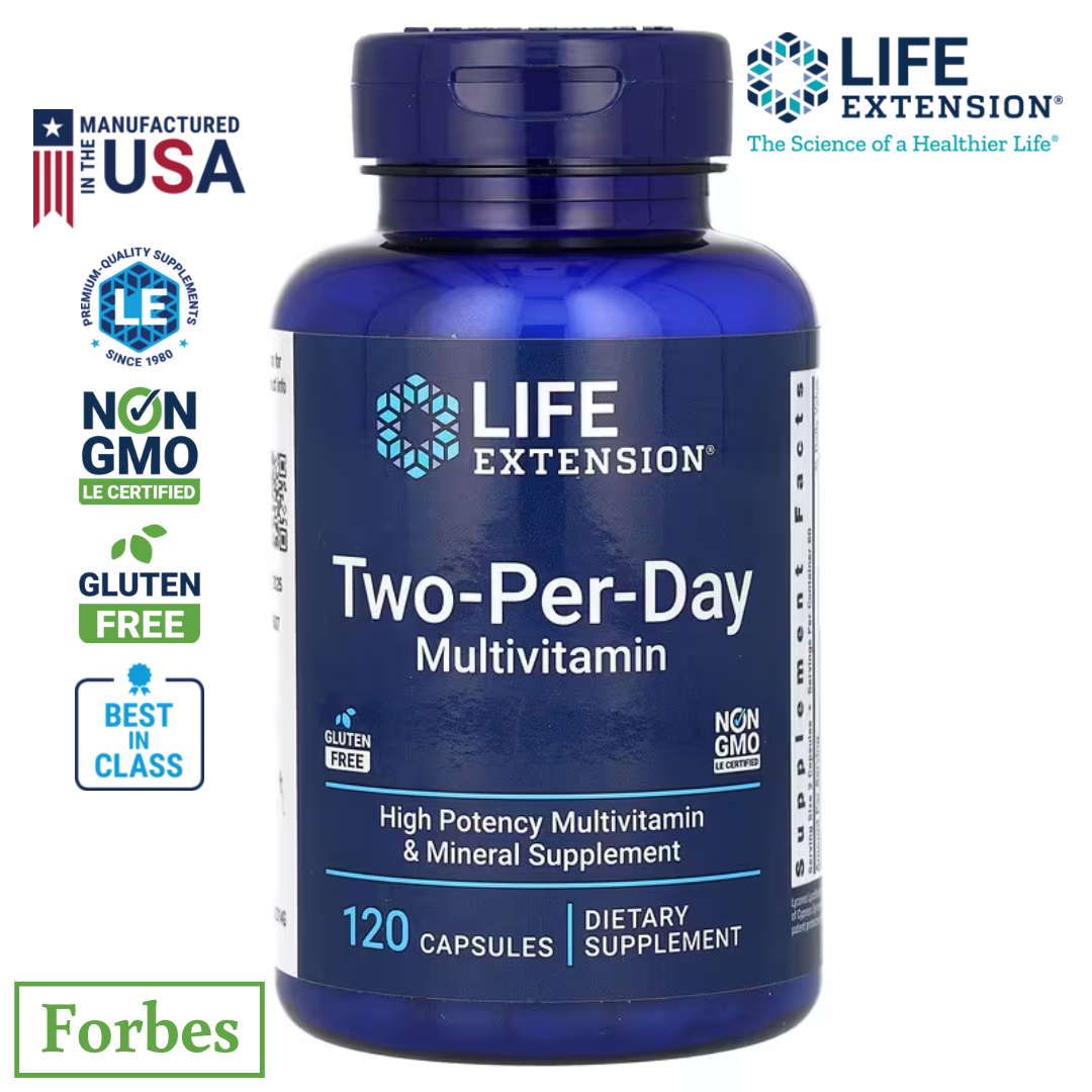 Life Extension Two-Per-Day Multivitamin - Complete Daily Nutrition | Premium USA Formula