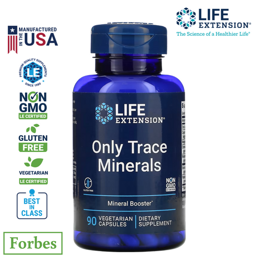 Life Extension Only Trace Minerals – 90 Veg Capsules for Essential Mineral Support & Overall Health