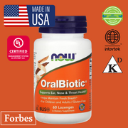 NOW Foods OralBiotic 1 Billion CFU 60 Lozenges 500 Billion CFU per Lozenge