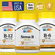 21st Century Vitamin B Complex B-12  B-6 & Stress Support – Energy / Nerve & Immune Health Formulas
