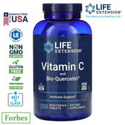 Life Extension Vitamin C and Bio - Quercetin 250 Vegetarian Tablets