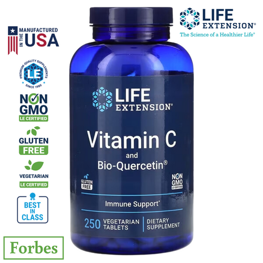 Life Extension Vitamin C and Bio - Quercetin 250 Vegetarian Tablets