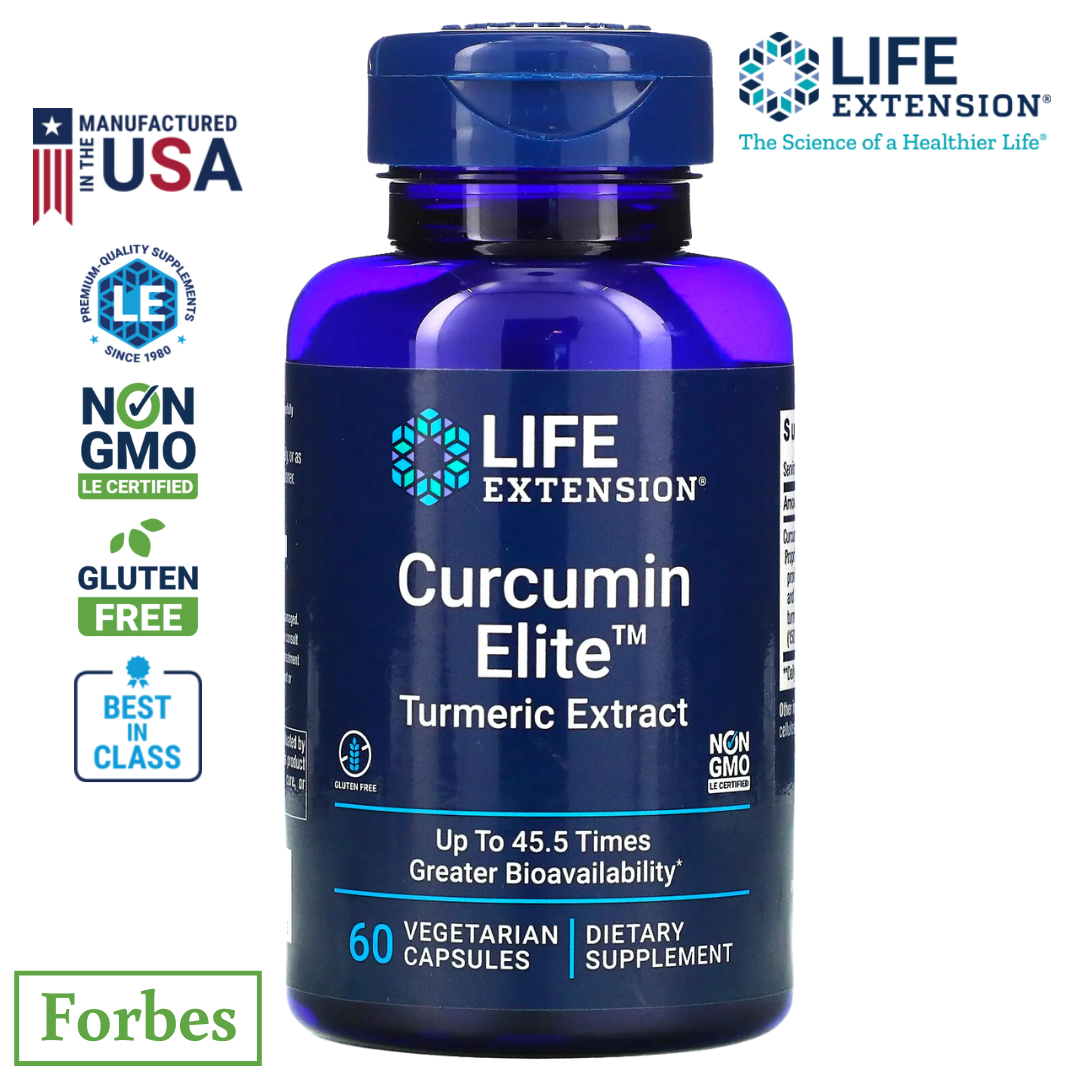 Life Extension Curcumin Elite Turmeric Extract 30 / 60 Vegetarian Capsules