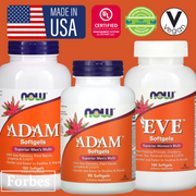 NOW Foods ADAM™ Superior Men's Multi 90 / 180 Softgels EVE Superior Women's Multi 180 Softgels