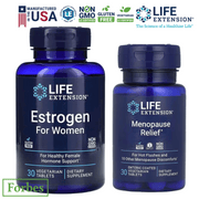 Life Extension Menopause Relief 4 mg 30 Enteric Coated Veg Tabs / Estrogen for Women 30 Veg Tabs