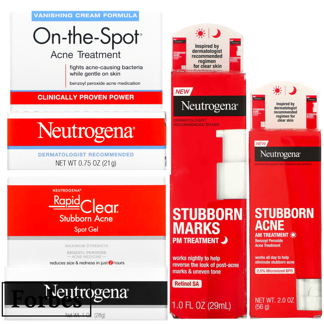 NEUTROGENA Stubborn Acne AM PM Spot Gel On-the-Spot Treatment for Marks & Breakouts 0.75–2 oz