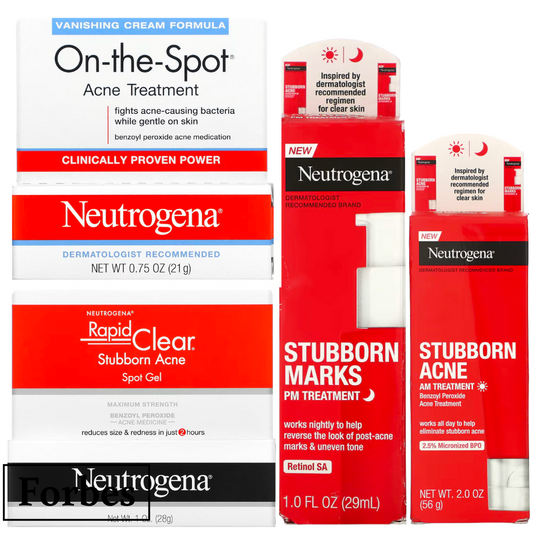 NEUTROGENA Stubborn Acne AM PM Spot Gel On-the-Spot Treatment for Marks & Breakouts 0.75–2 oz