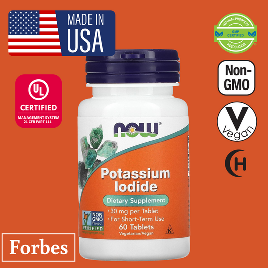 NOW Foods Potassium Iodide 30 mg 60 Tablets