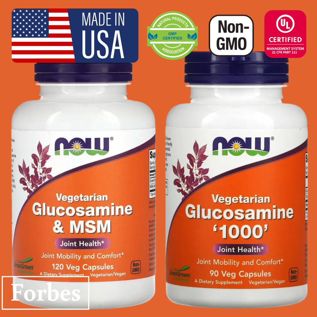 NOW Foods Vegetarian Glucosamine & MSM  90 / 120 Veg Capsules
