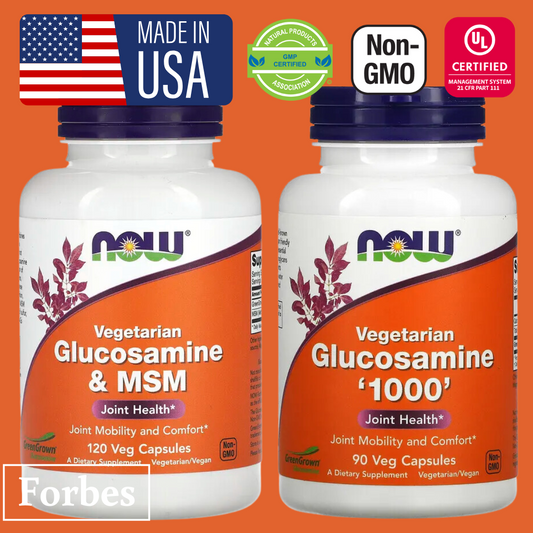 NOW Foods Vegetarian Glucosamine & MSM  90 / 120 Veg Capsules