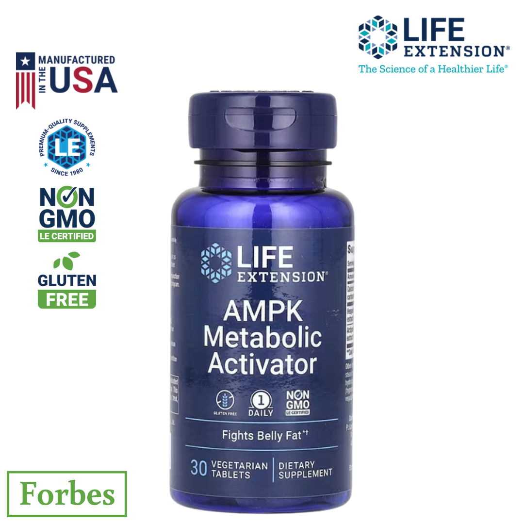 Life Extension AMPK Metabolic Activator 30 Vegetarian Tablets Supports Healthy Weight & Cellular Energy