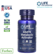 Life Extension AMPK Metabolic Activator 30 Vegetarian Tablets Supports Healthy Weight & Cellular Energy